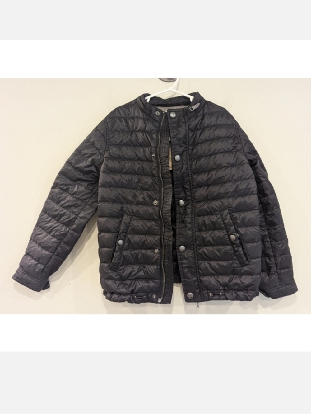 Burberry Children Black Quilted Puffy Duck Down Jacket Size 8